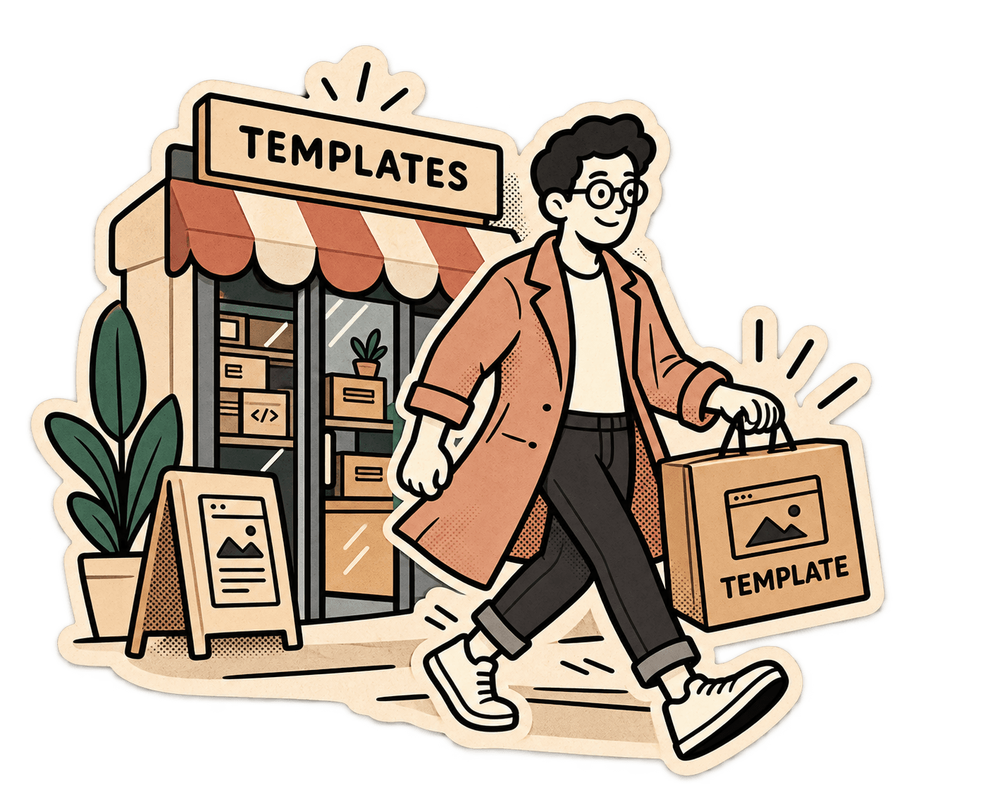 Acquire the pre-built template box